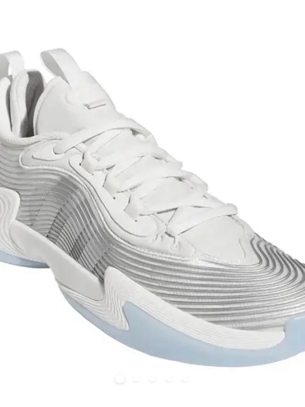 adidas Exhibit Select 2.0 Pro Women's Basketball Shoes - White/Silver - Size 6.5